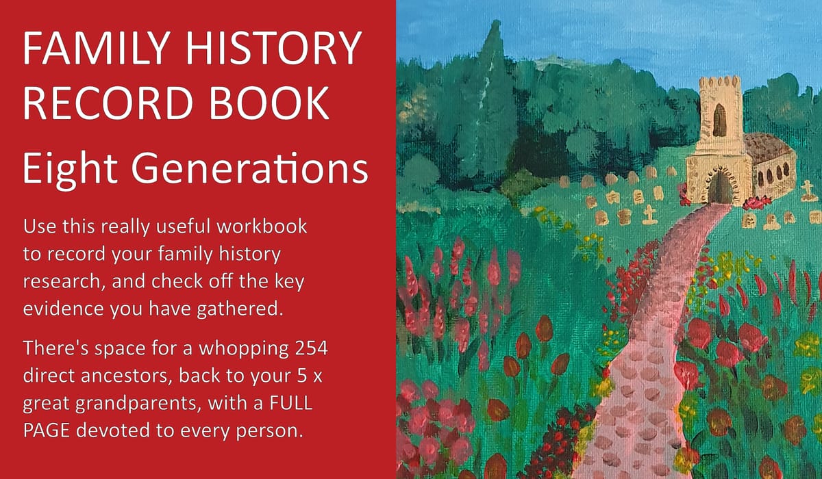 Family History Record Book (Eight Generations)